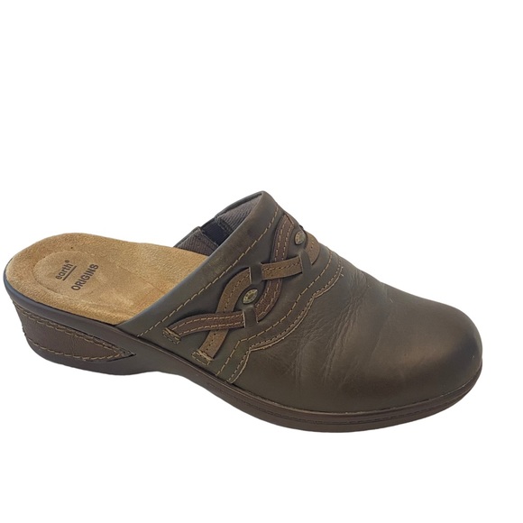 Earth Origins Shoes Earth Origins Jackal Janice Brown Leather Mule